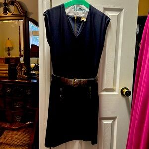 Michael Kors sleeveless dress navy blue